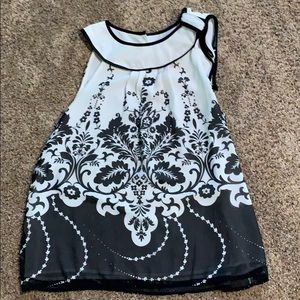 Black & White Business Casual Top